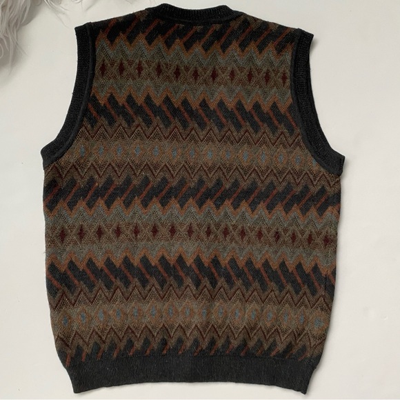 Pervuvian Connection Baby Alpaca Multi Colored Vest - Picture 2 of 12